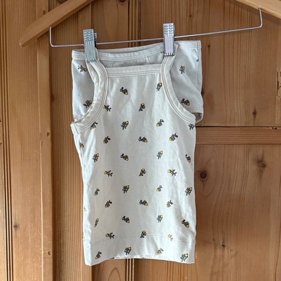 ARQ Bottoms & tank 2/3  yellow calico - Picture 1 of 4